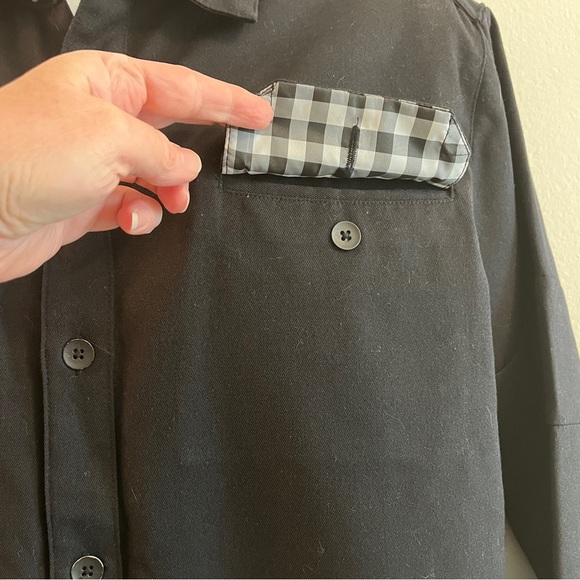 Sz. XL Rogan Wool Gaberdine Shirt - Picture 6 of 13